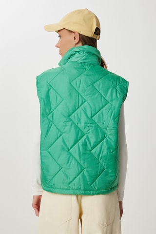 Piumino senza maniche - Verde chiaro
