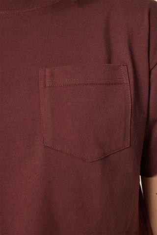 T-shirt cropped - Marrone