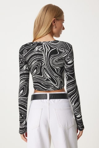 Crop top - Nero e bianco