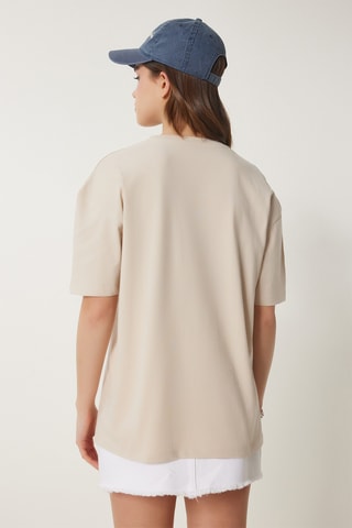 T-shirt oversize - Nude