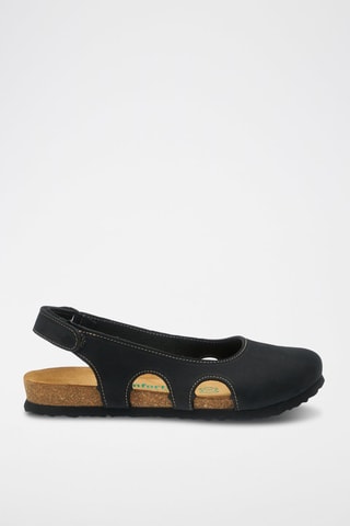 Zuecos de nobuk Belinda - Negro