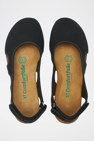 Zuecos de nobuk Belinda - Negro