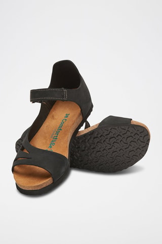 Sandalias de nobuk Daisy - Negro