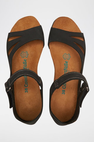 Sandalias de nobuk Daisy - Negro