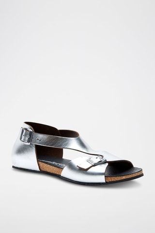 Sandalias de piel Lorah - Plateado