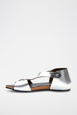 Sandalias de piel Lorah - Plateado