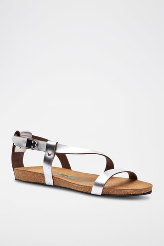 Sandalias de piel Grady - Plateado