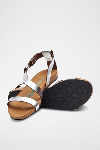 Sandalias de piel Grady - Plateado