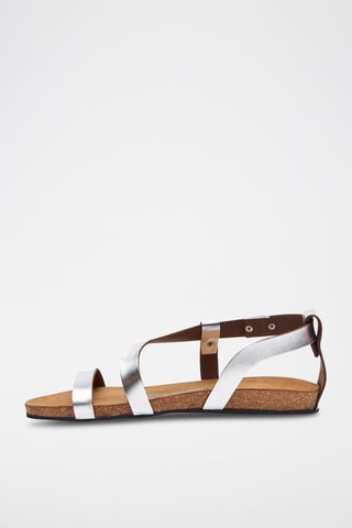 Sandalias de piel Grady - Plateado