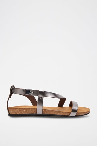Sandalias de piel Grady - Plateado