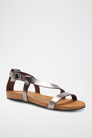 Sandalias de piel Grady - Plateado