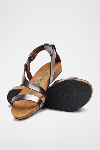 Sandalias de piel Grady - Plateado