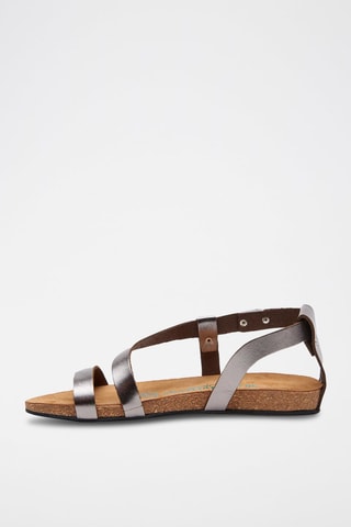 Sandalias de piel Grady - Plateado