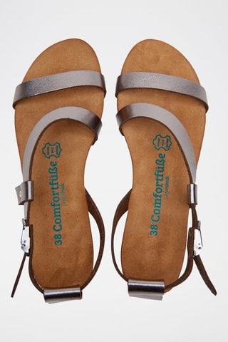 Sandalias de piel Grady - Plateado
