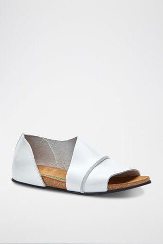 Sandalias de piel Lina - Blanco