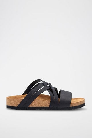 Sandalias de nobuk Mitzi - Negro