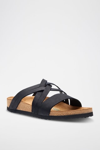 Sandalias de nobuk Mitzi - Negro