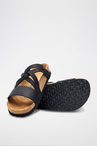 Sandalias de nobuk Mitzi - Negro