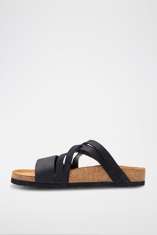 Sandalias de nobuk Mitzi - Negro