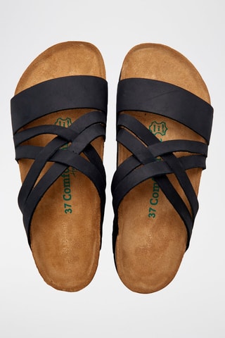Sandalias de nobuk Mitzi - Negro