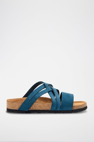 Sandalias de nobuk Mitzi - Azul marino