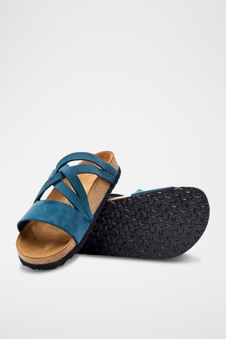 Sandalias de nobuk Mitzi - Azul marino