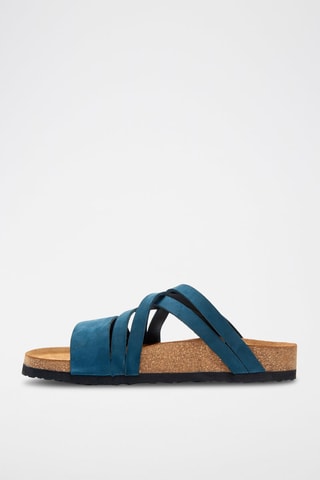 Sandalias de nobuk Mitzi - Azul marino