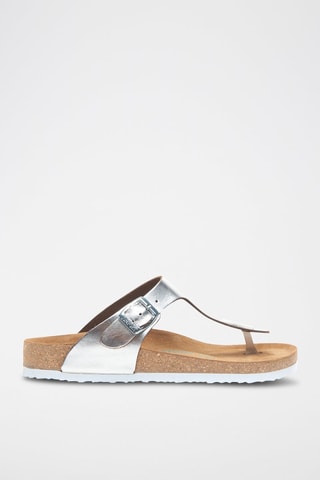 Sandalias de piel Aliz - Plateado