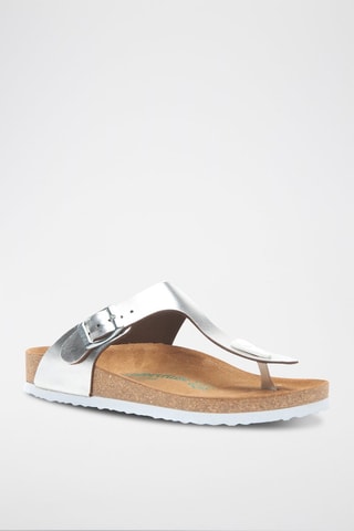 Sandalias de piel Aliz - Plateado