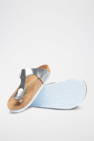 Sandalias de piel Aliz - Plateado