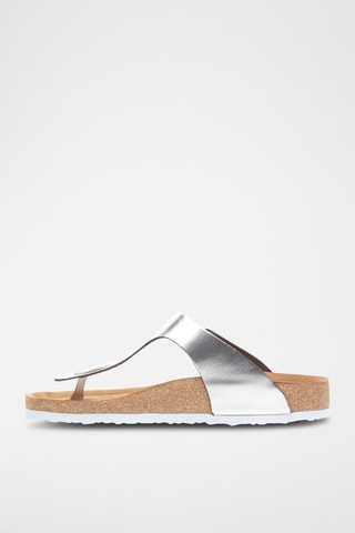 Sandalias de piel Aliz - Plateado