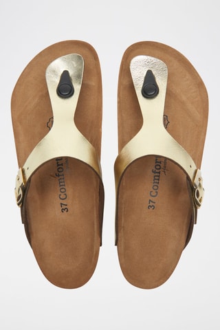 Sandalias de piel Aliz - dorado