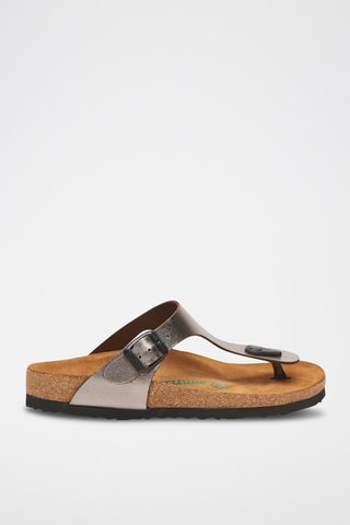 Sandalias de piel Aliz - Plateado