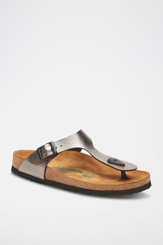 Sandalias de piel Aliz - Plateado
