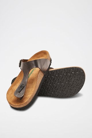 Sandalias de piel Aliz - Plateado