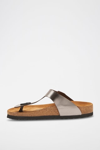 Sandalias de piel Aliz - Plateado