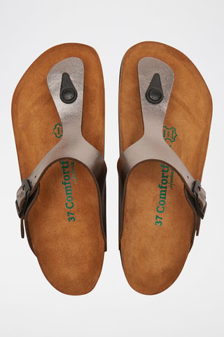 Sandalias de piel Aliz - Plateado