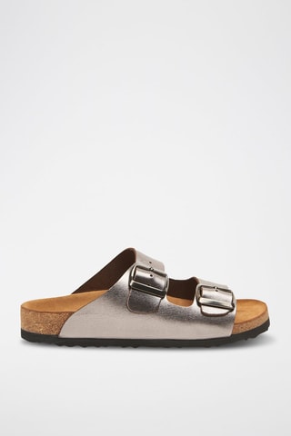 Sandalias de piel Bali - Plateado