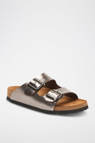 Sandalias de piel Bali - Plateado