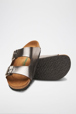 Sandalias de piel Bali - Plateado
