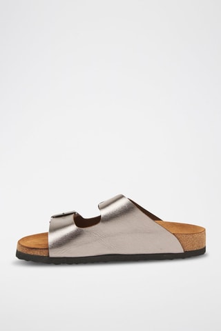 Sandalias de piel Bali - Plateado