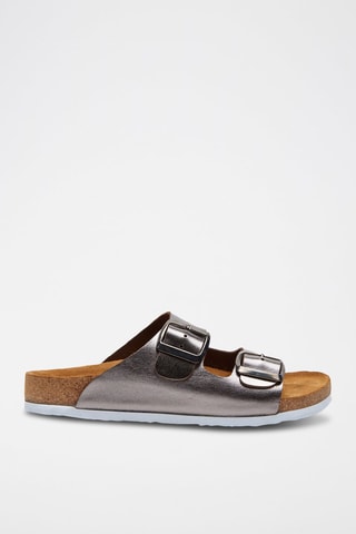 Sandalias de piel Bali - Plateado