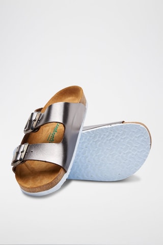Sandalias de piel Bali - Plateado