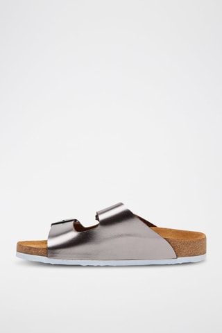 Sandalias de piel Bali - Plateado
