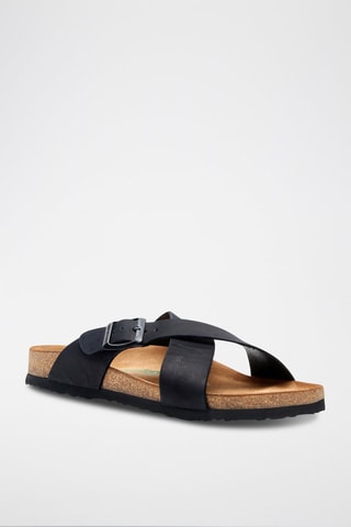 Sandalias de nobuk Cross - Negro