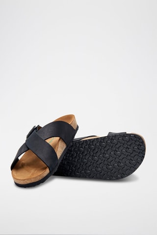 Sandalias de nobuk Cross - Negro