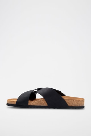 Sandalias de nobuk Cross - Negro