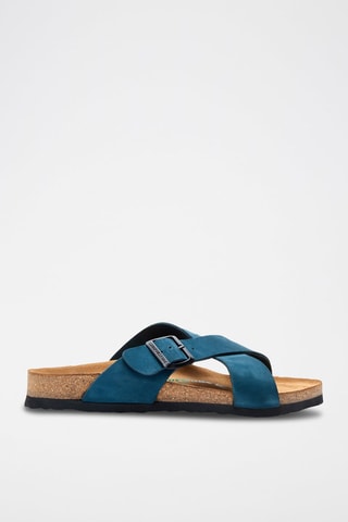 Sandalias de nobuk Cross - Azul marino