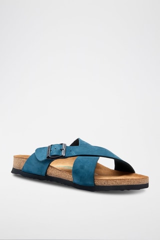 Sandalias de nobuk Cross - Azul marino