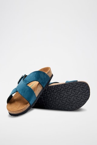 Sandalias de nobuk Cross - Azul marino